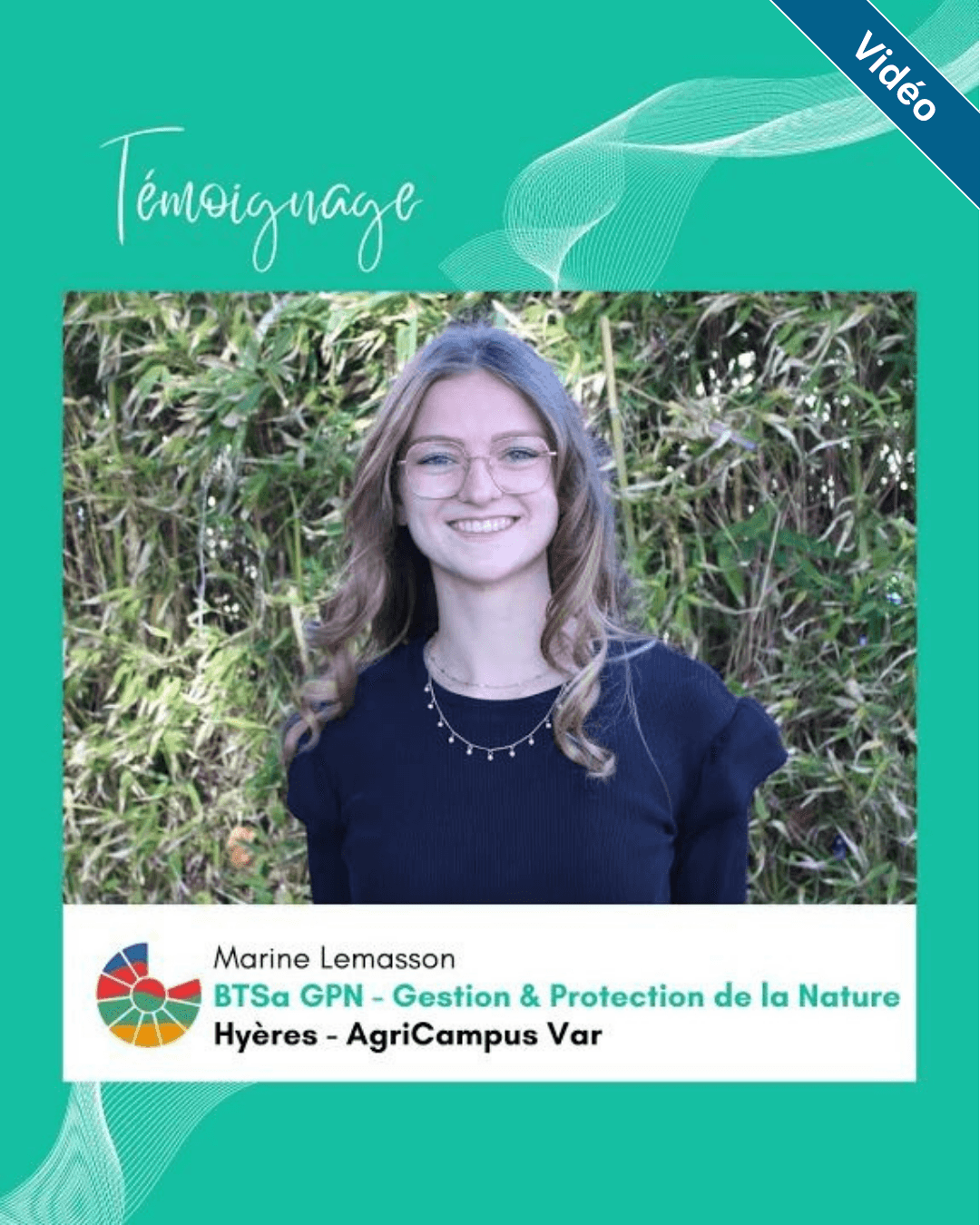 Interview d&#039;une apprentie en BTS GPN (Gestion &amp; Protection de la Nature) sur notre site d&#039;Hyères.