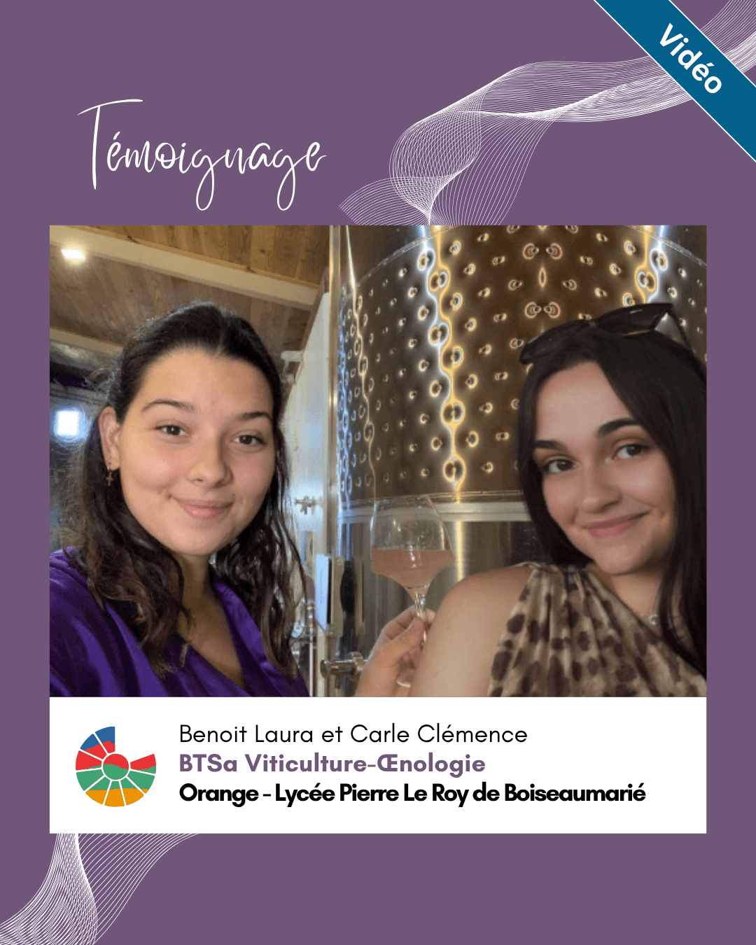Laura et Clémence nous font partager leur passion pour la viticulture – Apprenties BTSa VO à Orange