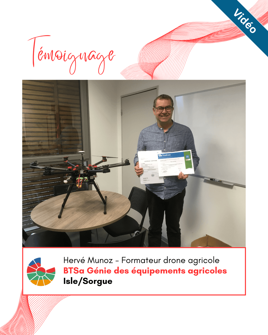 Interview formateur BTSa GDEA Drone agricole