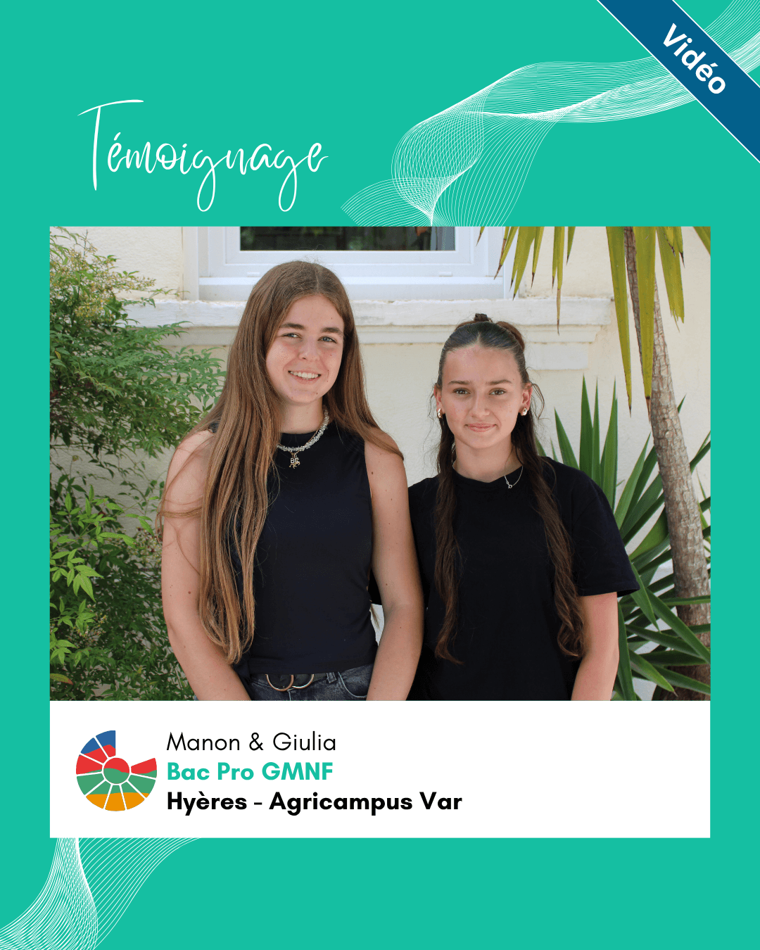 Manon &amp; Giulia nous parlent du Bac Pro GMNF et de leur campus d&#039;Hyères