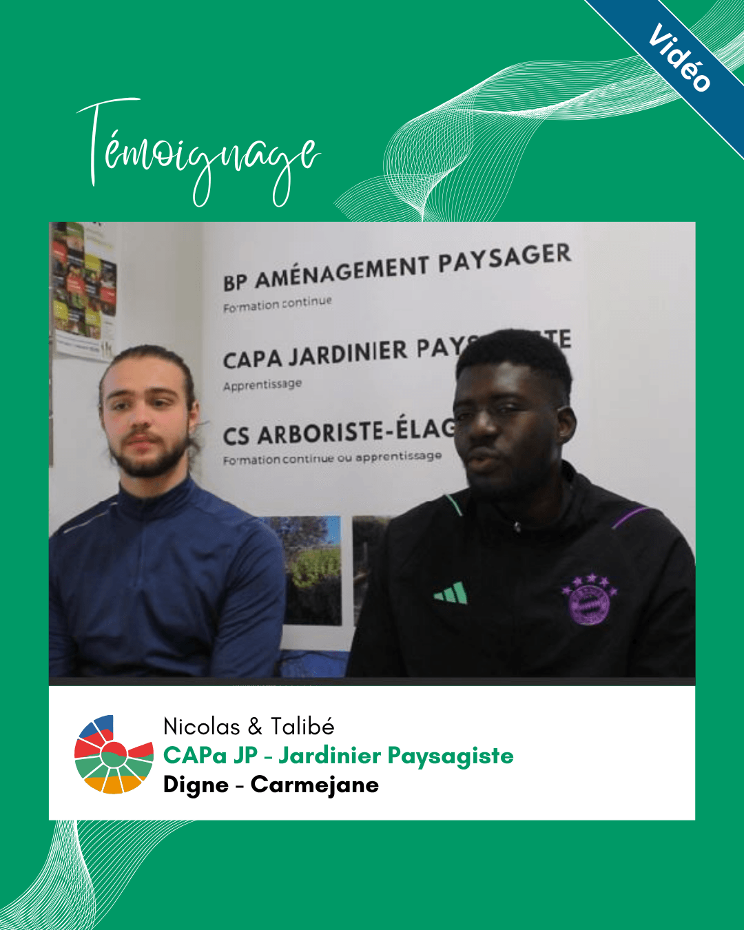 Interview de nos apprentis en CAPa JP à Digne Carmejane